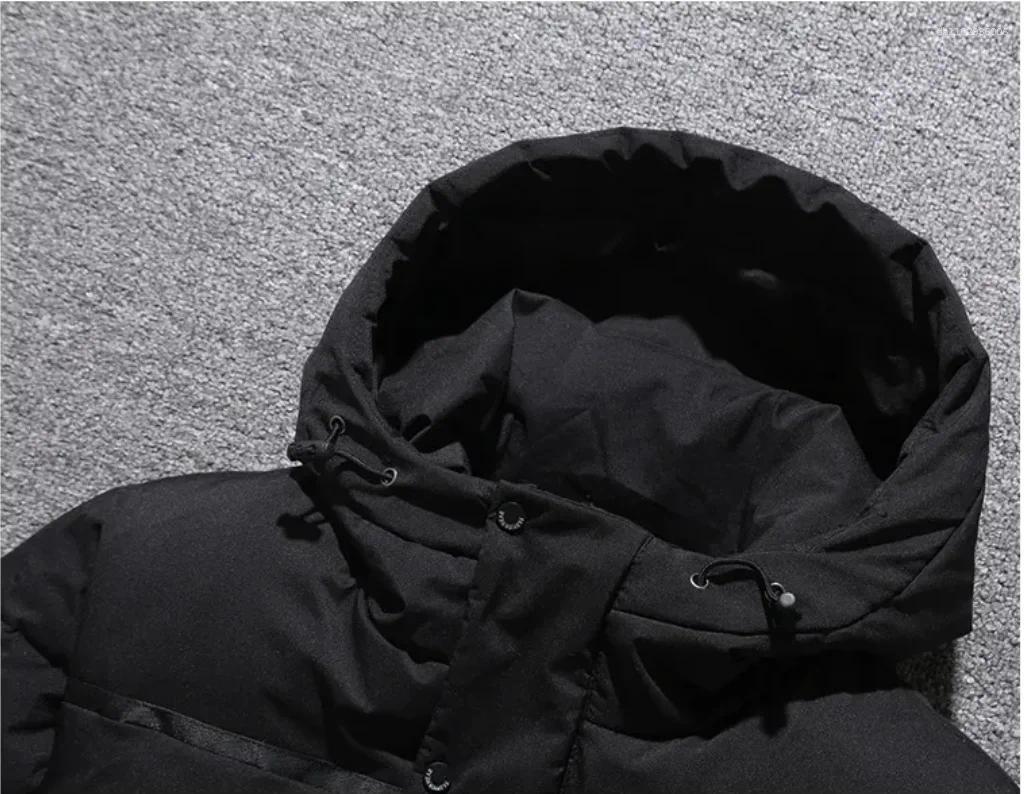 Men's Down Winter Jacket Thick Thermal Waterproof Coat High-quality Long 80% White Duck Hooded Male Parka 5XL