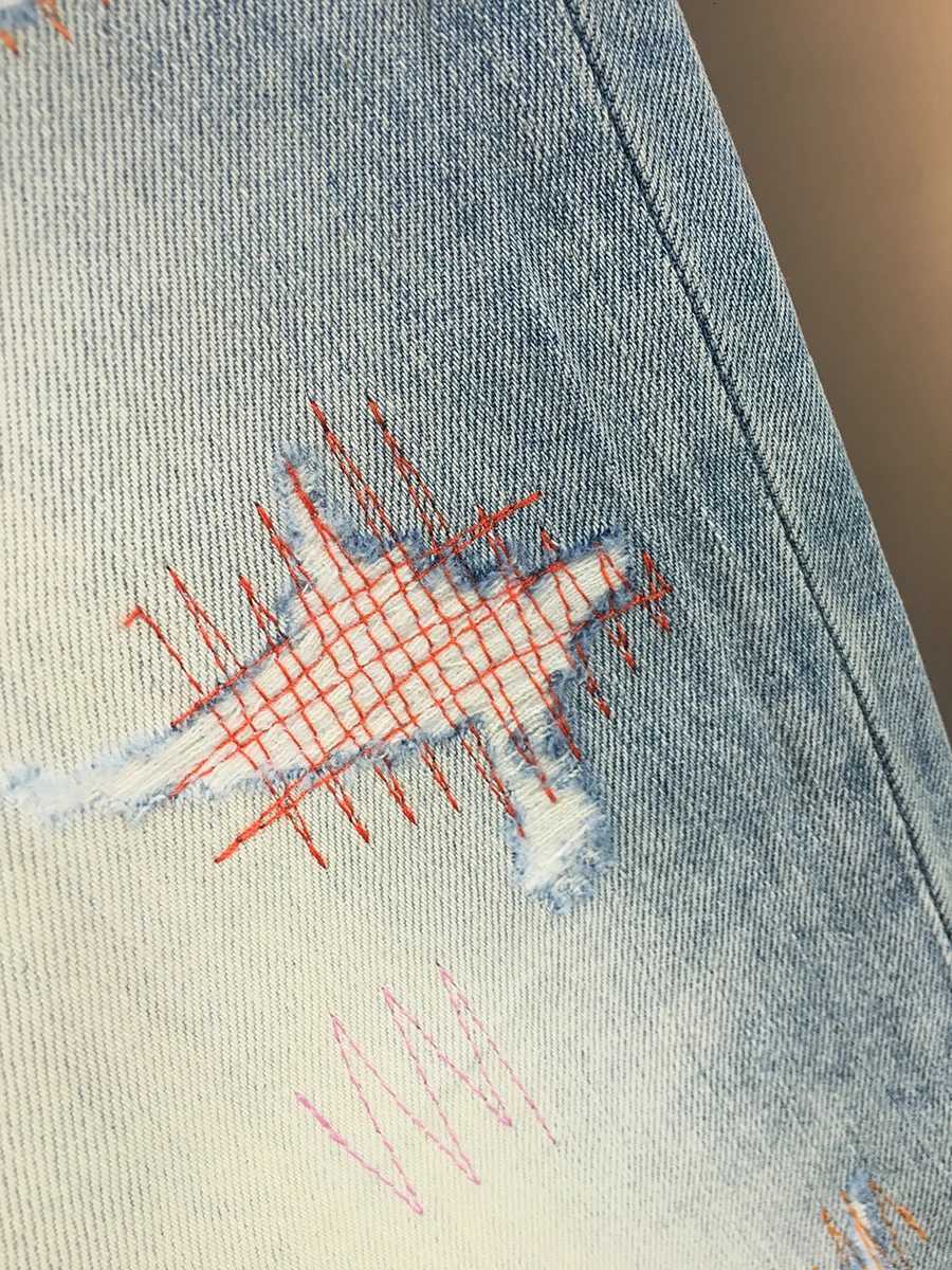 Light Blue Ripped Stretch Denim Jeans for Men - Summer Lightweight American High-Street Fashion Slim Straight-Cut Cropped Pants X250812