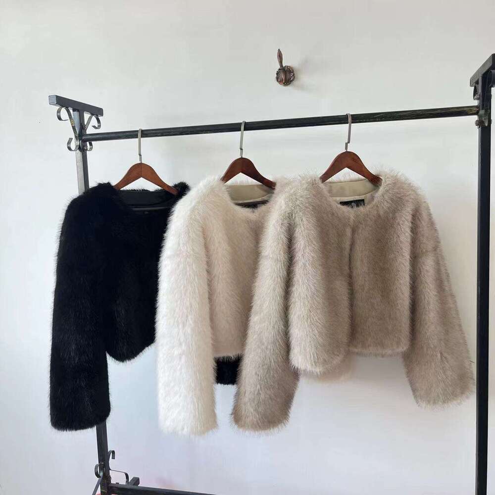Fur jacket short Tokas fur women's casual European and American street style fox fur women's clothing