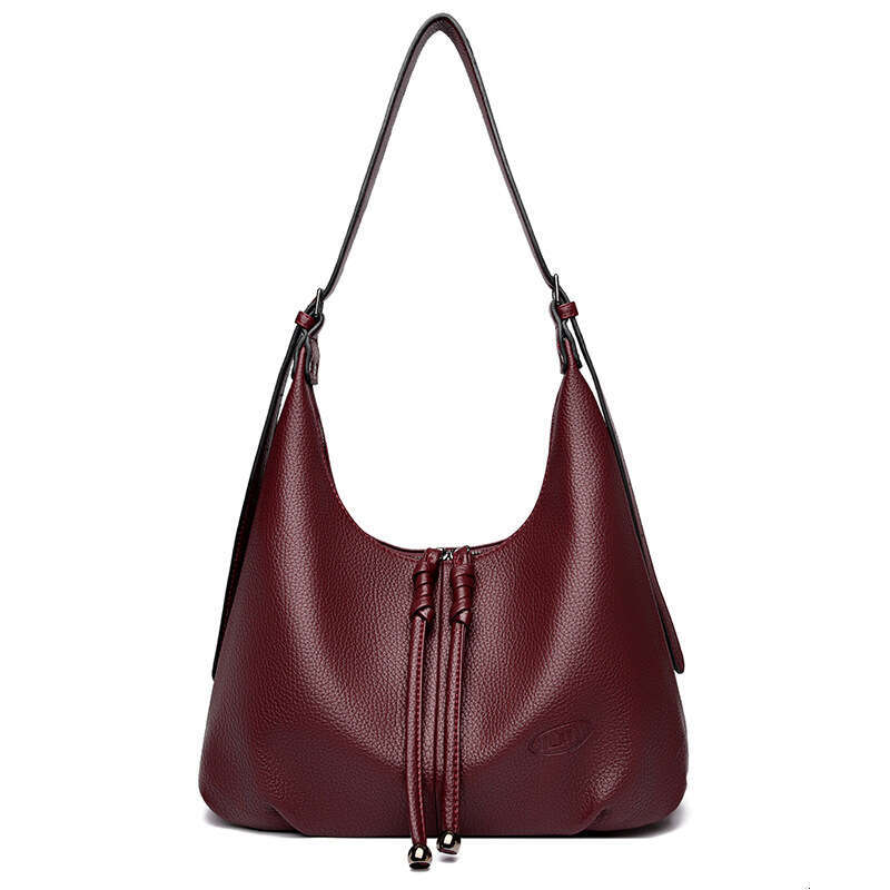 Fashion Casual Soft Leather Tote for Women 2025 New Trendy Shoulder Korean Style Chic Commuter Underarm Bag