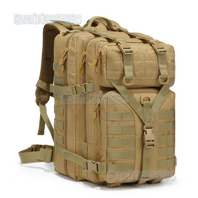 Outdoor Sports Large Capacity Backpack Camping Hiking Bag Tactical Bag Water-resistant Travel Mountaineering Backpack New Model H250811