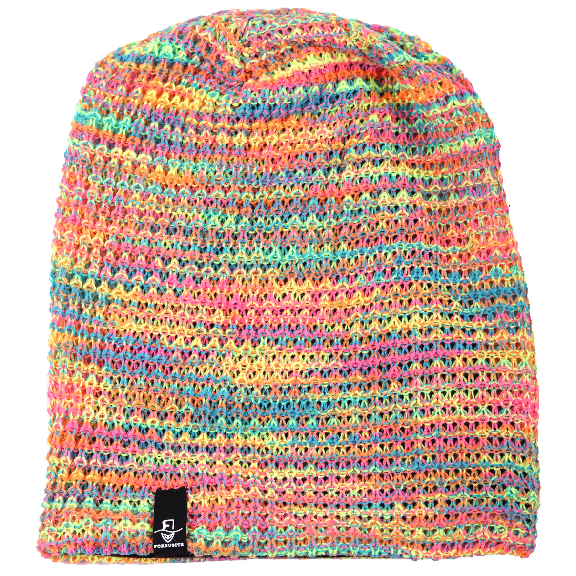 Multicolor Knit Slouchy Beanie Hat for Women & Men - Lightweight Breathable Baggy Skull Cap for Spring Summer Autumn Streetwear