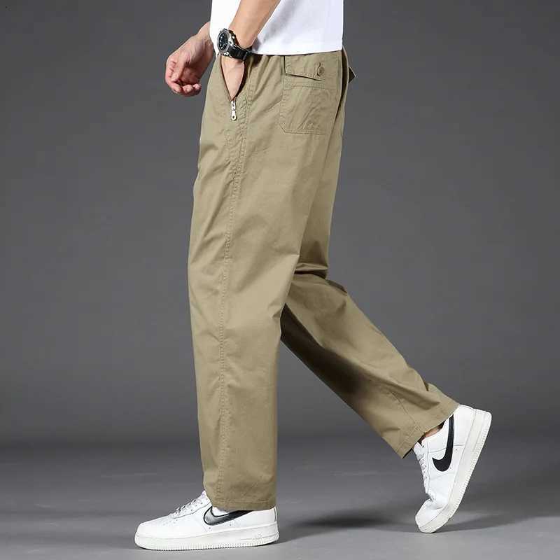 Summer New Mens Casual Pants Loose Straight-Leg W250812