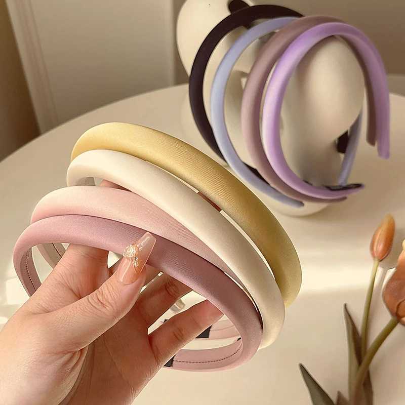 New Glossy Thin Hairband for Women Lady Sweet Candy Thin Band Hair Hoop JK Korean Girl Dress Hair Accessories X250812