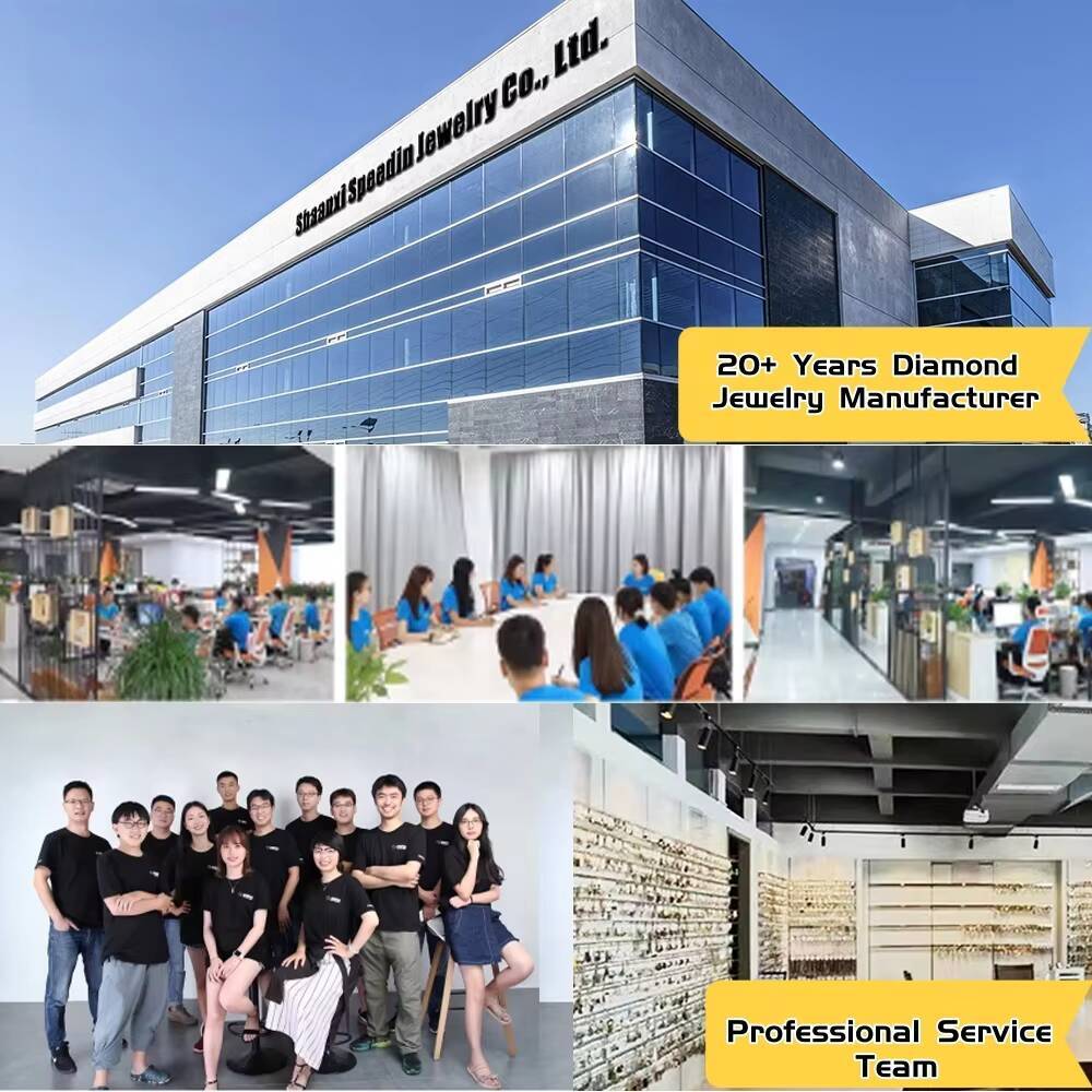 SPEEDIN Jewelry Factory Wholesale Igi Certified Hpht Cvd Loose 1ct 2ct Lab Grown Diamond Custom 18k Gold Engagement Ring