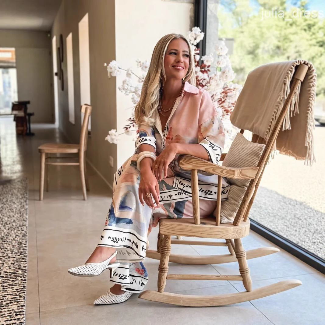 2025 New Casual Fashion Loose Shirt Short Sleeve Set