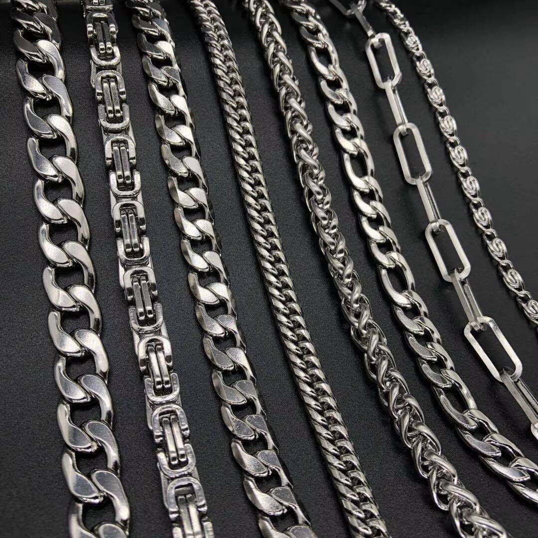 VANA Solid Diamond Cut 925 Sterling Silver Vintage Necklace Close Link Flat Curb Cuban Chain Necklace Men Women Italian Style