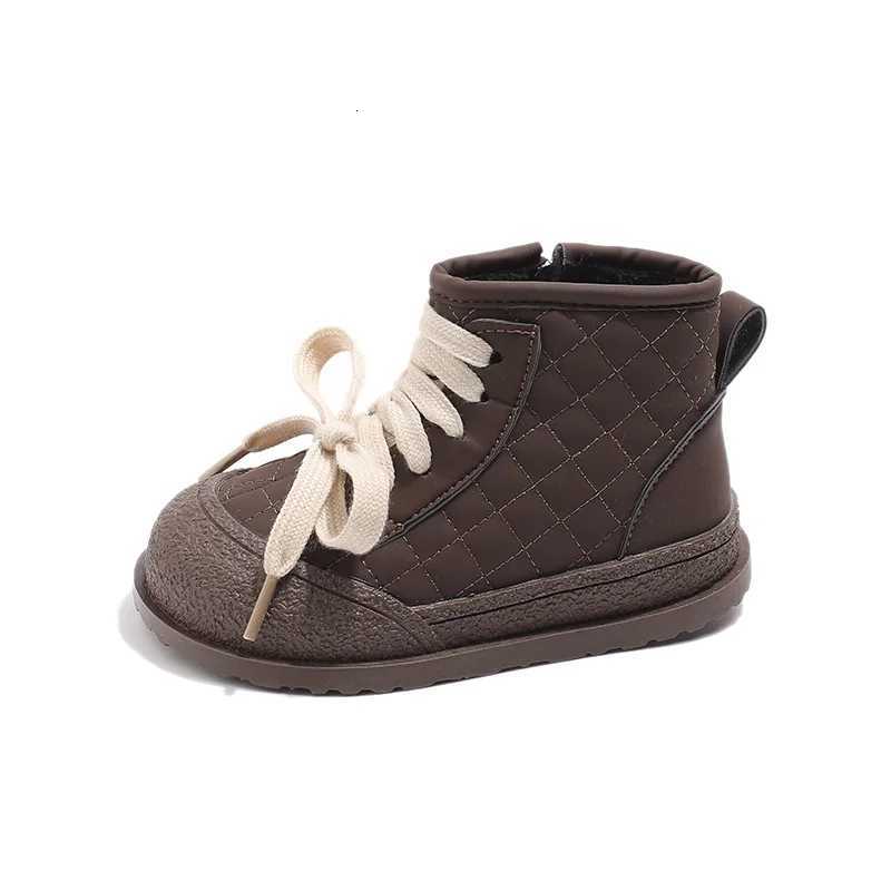 New Girl Boot Autumn Fashion Warm Ankle Boots Anti-Slip Comfort Soft Sole Kid Shoes Exquisite Retro Handsome Flat Trend Boy Shoe XJ250812