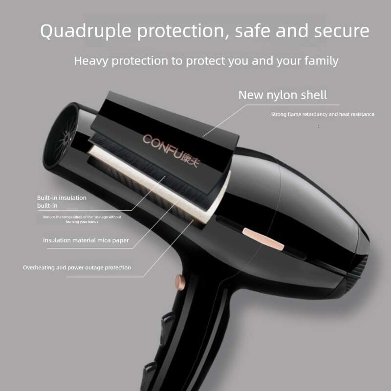 High Performance Kangfu Blow-Dryer with Adjustable Temperature Settings Suitable for Hairstylists