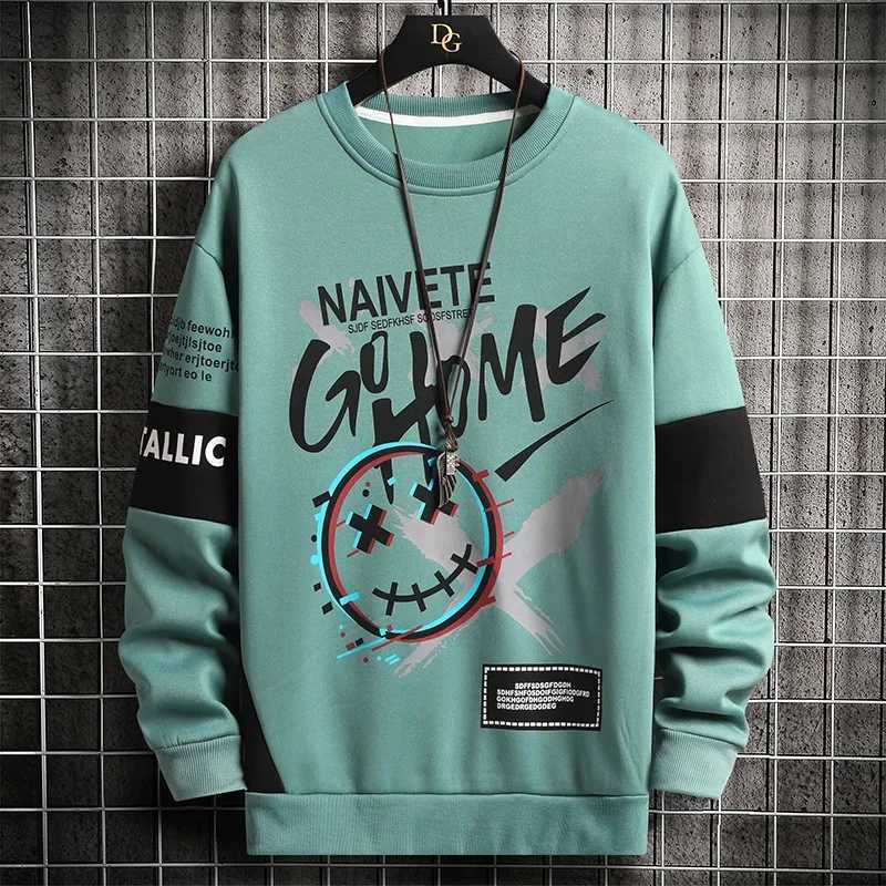 Mens Trendy Sweaters Korean Harajuku High Street Sweatshirt Digital High-quality Mens CloTHing Autumn Hot Selling Top Y250811