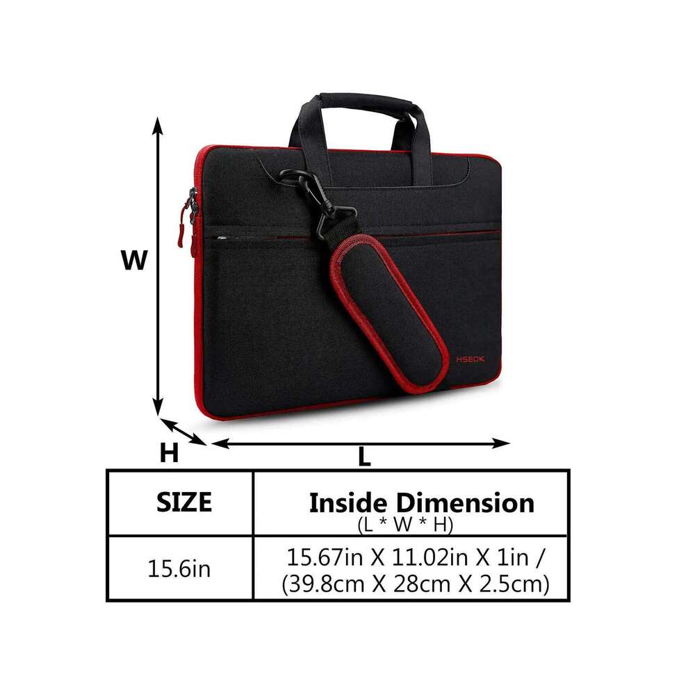 Laptop Shoulder Bag 15 15.6 Inch Compatible Book Pro 16 15.4 Inch,Spill-Resistant Handbag for Most 14"-16" Notebooks