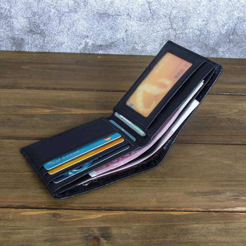 High Quality Genuine Leather Short 3D Dragon Style Card Wallet 2024 Vintage Bifold Small Purse for Man Male Gift Purses