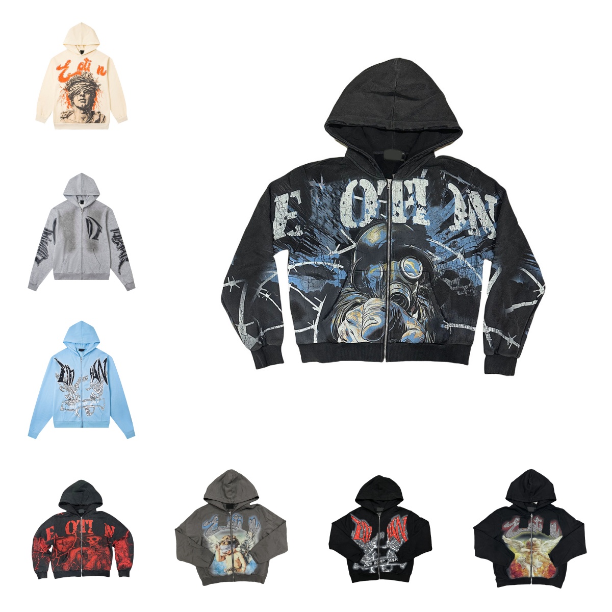 Designer Men Hoodie Sweatshirts Pullover Y2K Casual Zipper Cardigan Oversized Shirts For Women Graphic Jacket Mens Hip Hop Street Cotton Hoodies Sweatshirt Pants