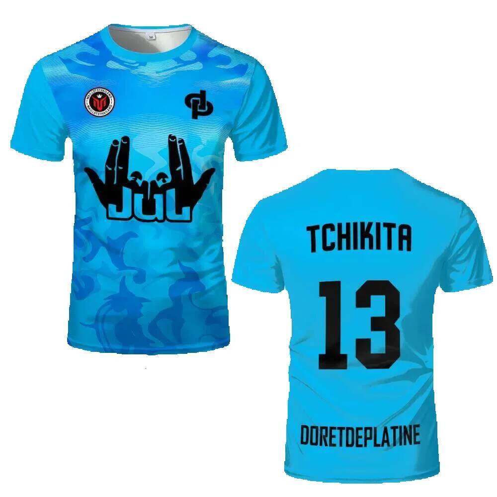 New Summer JUL Jersey Tchikita Youth Breathable Quick-Dry Training Soccer Men and Women Fashion Sport Beach Shirt