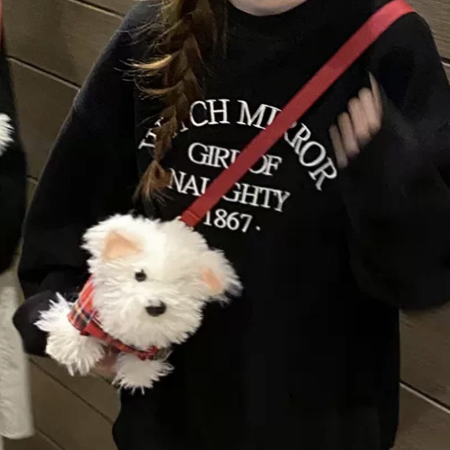 bag 2025 Autumn New Women s Shoulder Bag Cute Puppy Plush Toy Bag Cartoon Filled Doll women s Handbag Autumn New Designer Bag Women s Crossbody Bag