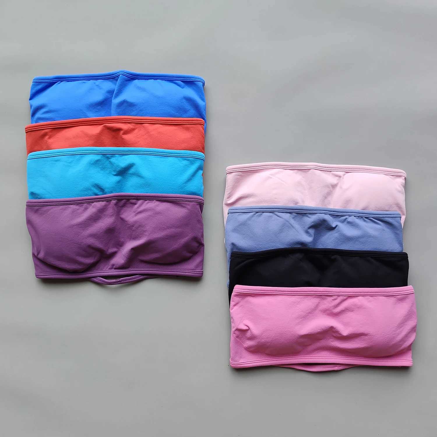 ARFTE Backless Bandeau Sports Bra Gym Women Top Crop Tube Seamless Bras Tops Workout Sportswear Push-up Fitness Gym Bra Z250812