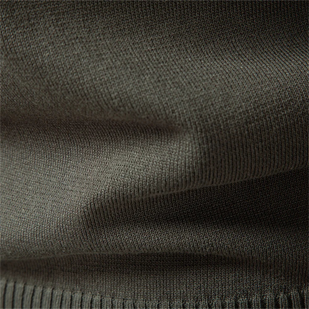 AIOPESON Premium Solid Color Polo Men Slim Fit Henley Long Sleeve Textured Fabric Business Casual Mens Polo Shirts 250811