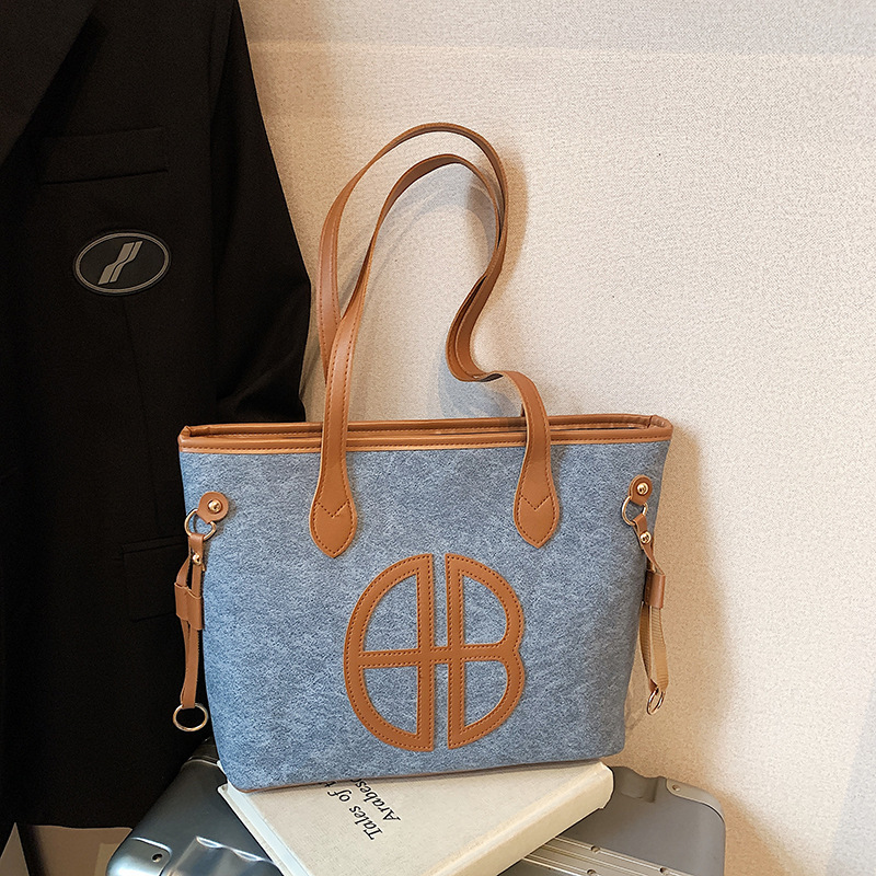 Commuter Large Capacity Underarm Bag 2025 New Women's Designer Casual Fashion Shoulder Bag Elegant Color Block Handbag High Quality Evening Dress