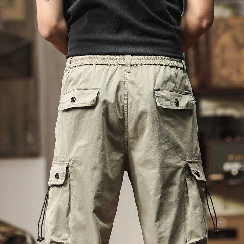 Summer Cargo Pants Military Tactical Multi-Pocket Casual Streetwear for Men Lightweight Breathable X250812