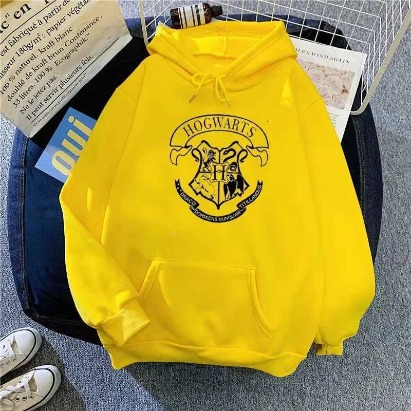Fashion Men y2k Hogwarts Printed Cotton Hoodie Sweatshirt Women Unisex Autumn Winter Long Sleeves Casual Loose Oversized Top Y250811