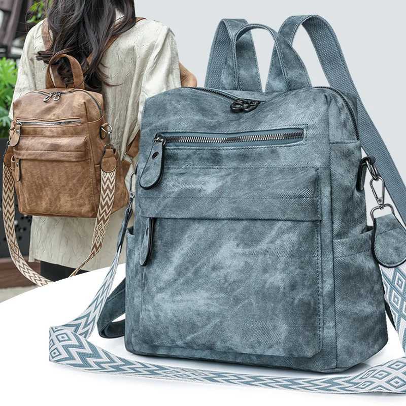 1 anti-theft medium-sized classic backpack minimalist adjustable shoulder bag very suitable for outdoor travel and back to sc Y250811