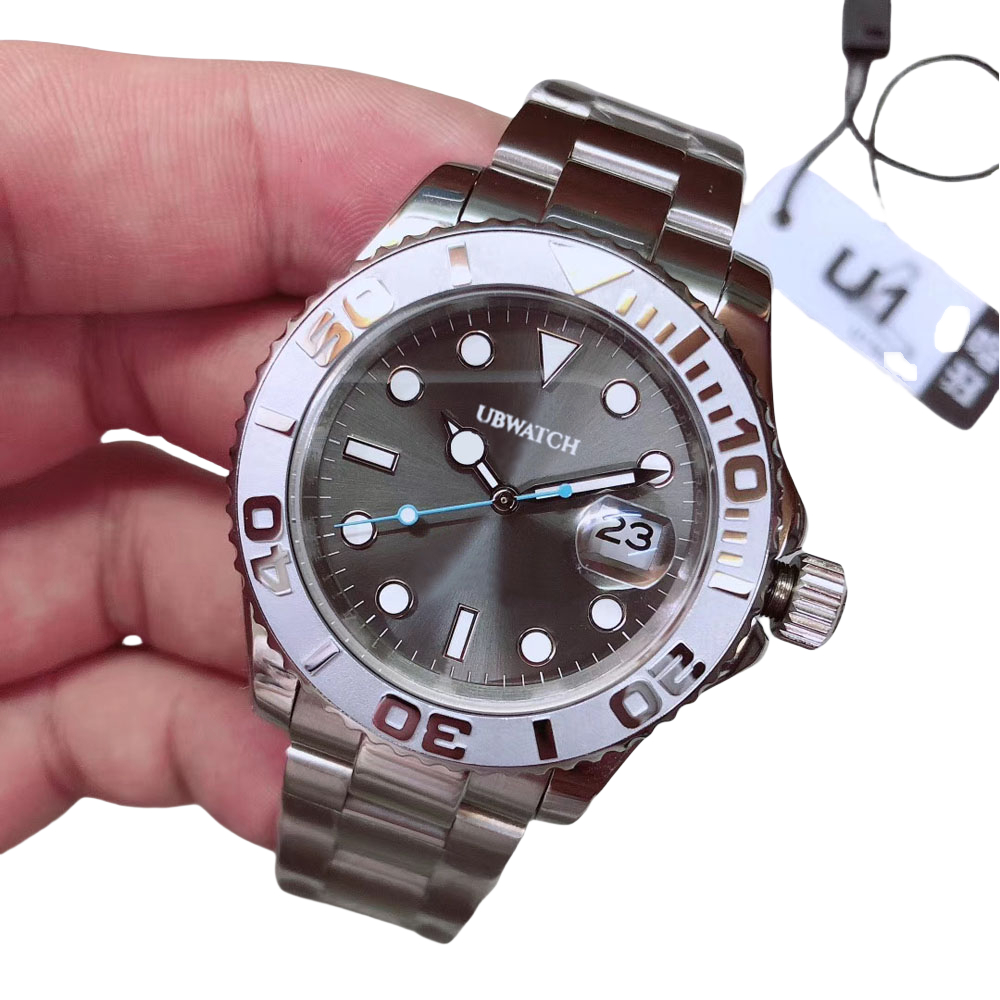 ST9 New 40MM Luminious Sailing Men Wristwatches Automatic Mechanical Watch Sapphire Glass Cyclops Lens Elegant Sporty Man Watches