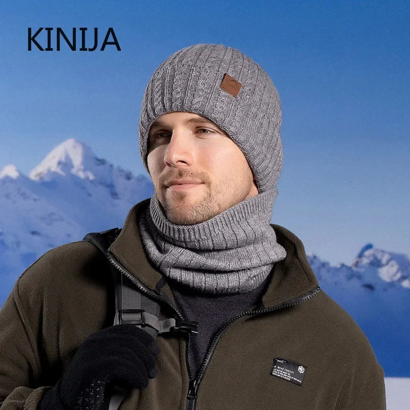 Winter Hat Skullies Beanies Hat Beanies for Men Women Wool Scarf Caps Balaclava Mask Gorras Bonnet Knitted Hat 250808