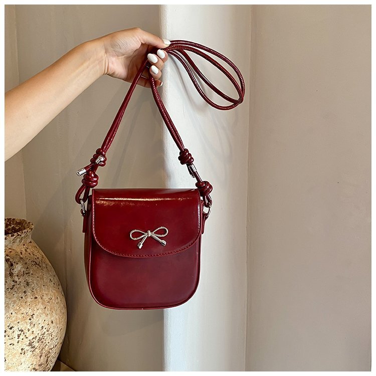 2025 Autumn New Women s Shoulder Bag women s Cute Bow Women s Crossbody Bag Small bag and Exquisite Phone Bag Autumn New Solid Color Designer Bag
