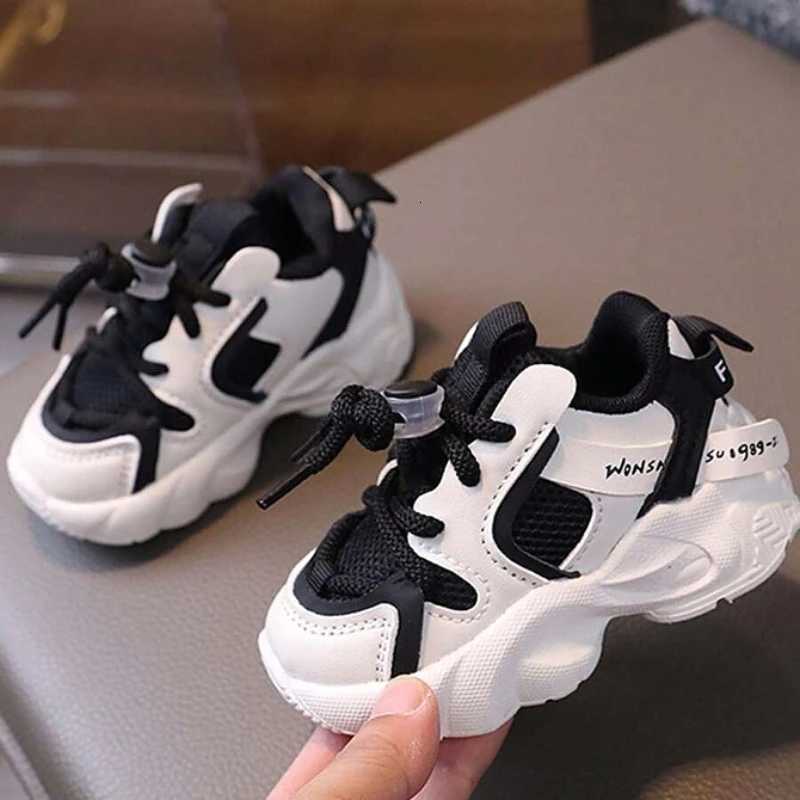 Autumn Mesh Breathable Kid Sport Shoes Lightweight Comfortable Casual Boys Girls Non-Slip Fit for 2-7 Years Old XJ250812