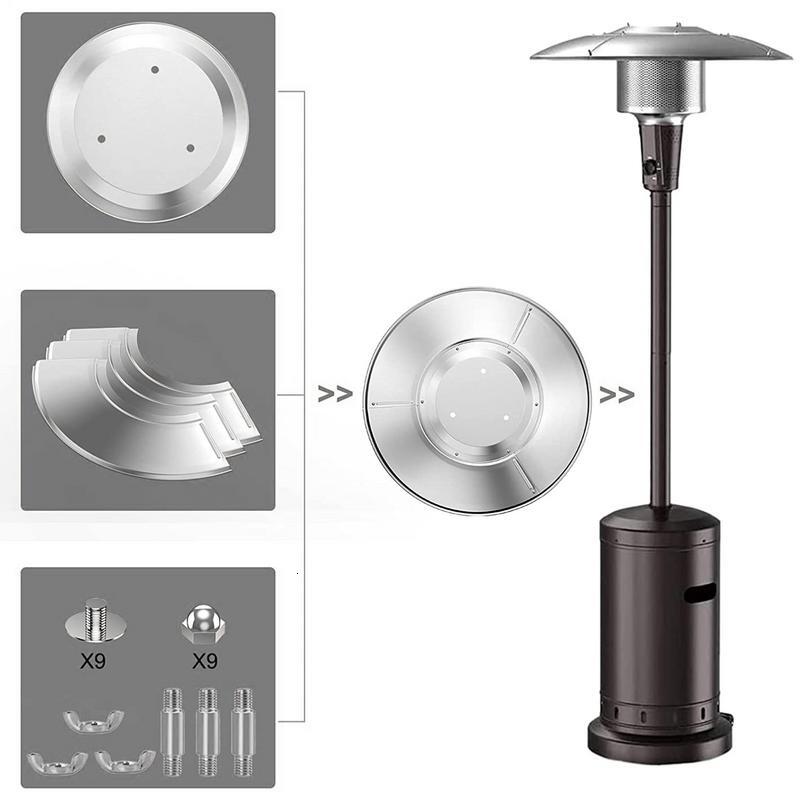 Patio Heater Replacement Dome Part Propane Heat Reflector Shield Top For Outdoor Heaters Windshield Propane Patio Heaters For