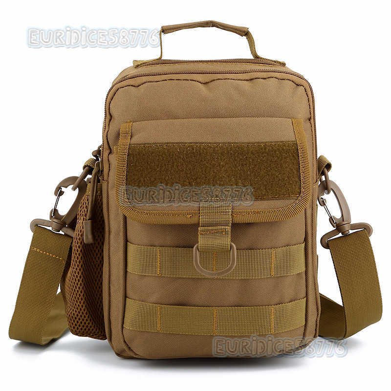 Camouflage Backpack Crossbody Bag Outdoor Hiking Water-resistant Shoulder Bag Handheld Casual Fashion Tactical Bag H250811