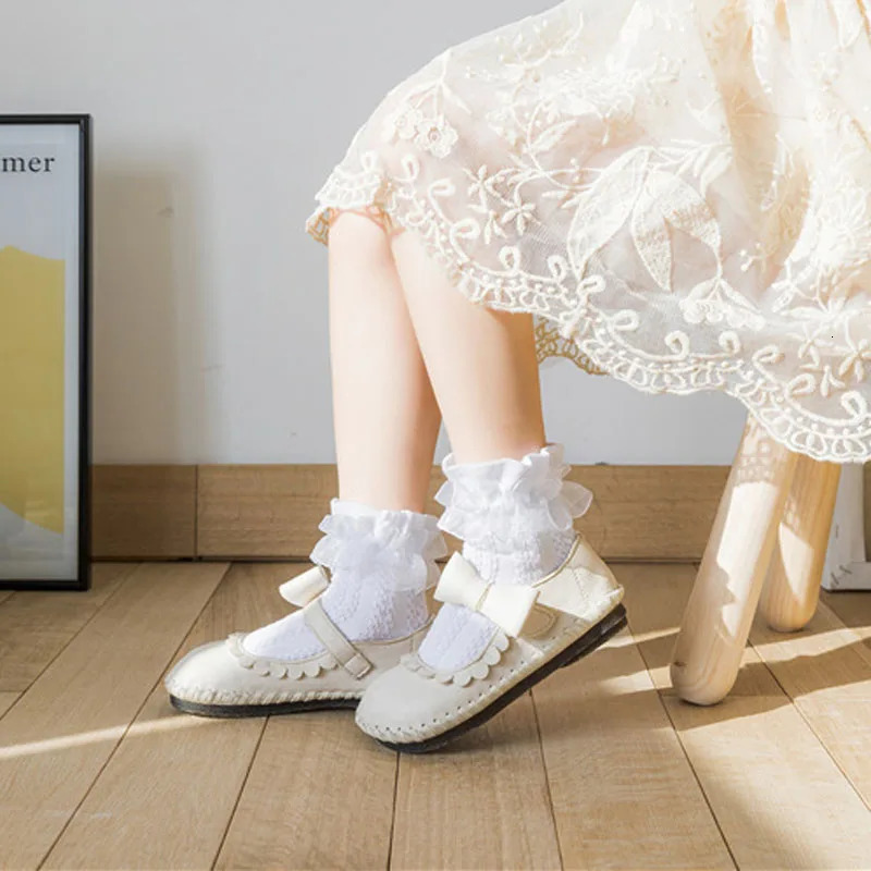 36 Pairs Girls Lace Ruffle Socks Cotton Breathable Comfy Adorable PrincessStyle Kids DanceReady with Frilly Trim 250812