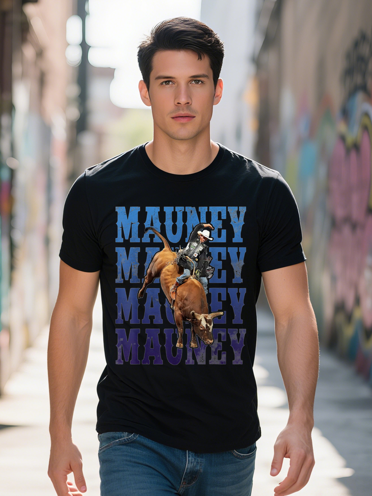 Bull Riders Rodeo Cowboy Graphic T-Shirt for Men L XL Soft Cotton Short Sleeve Round Neck Casual Style