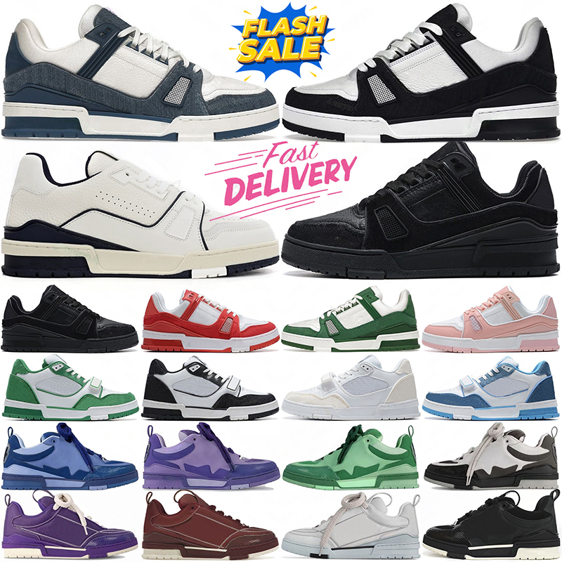 designer sneakers for mens women trainers Black Blue White Grey Red Green Skate Shoe Platform chaussure Women Men Outdoor Sports Sneaker 36-45