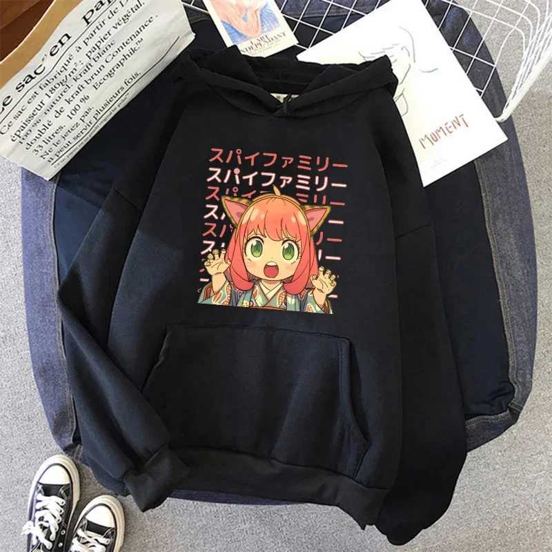 SPY X FAMILY Hoodie Anya Forger Harajuku Kawaii Manga Spyxfamily Sweatshirt Hoody Casual Streetwear Anime Unisex Graphic New Y250811
