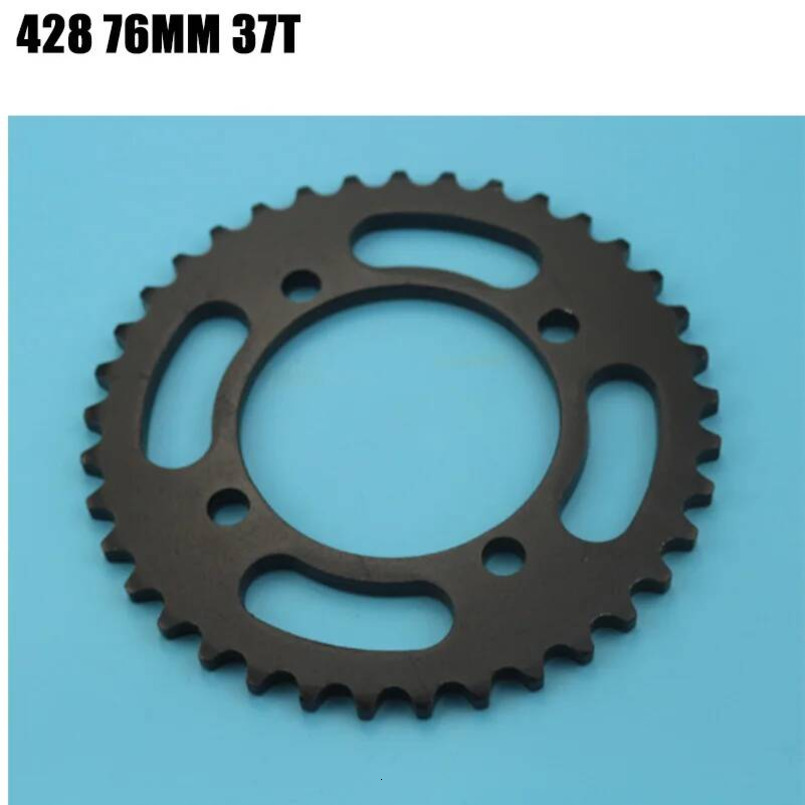 Motorcycle 428 37 Tooth 37T 48/52/58/76MM Rear Chain Sprocket 428-37T For ATV Quad Pit Dirt Bike By Go Kart Accessories