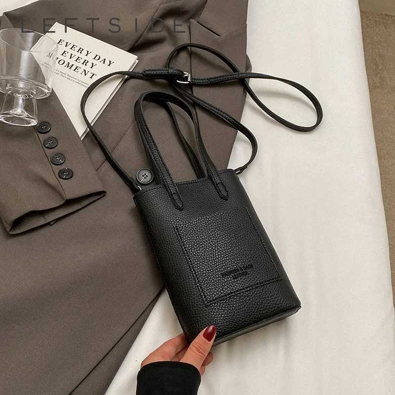 Leftside Design Mini PU Leather Shoulder Bag Lady Handbags and Purses Women 2024 Y2K Korean Fashion Solid Color Crossbody Bag Z250812