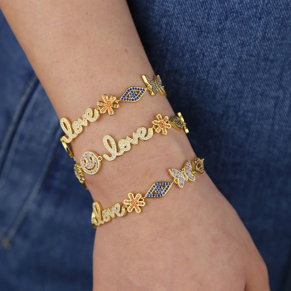 Rainbow Colorful Cz Paved Multi Lucky Charm Choker Necklace For Women Cute Animal Eye Statement Pendant Jewelry 250807