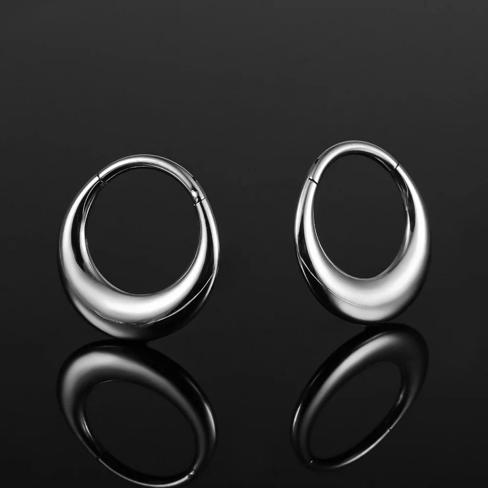 Vankula 1PC Stainless StEEl Nose Rings for Women Septum Rings Hoop for Men Cartilage Clicker Hoop Earrings for Rook Daith 250807