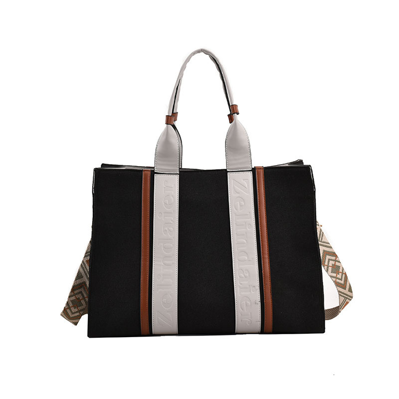 Canvas Women New Fashion Single Shoulder Crossbody Commuting Casual Large Capacity Versatile Tote Bag