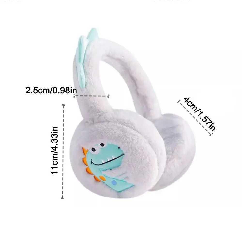 Plush Little Dinosaur Ear Warmer Cartoon Thickened Kids Earmuffs Collapsible Soft Ear Protection Earflap for Childrens Gifts XJ250812
