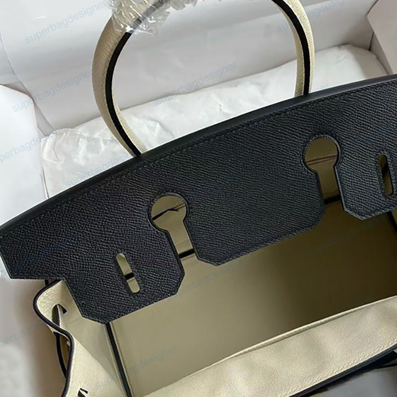 VIP designer Grain leather Full handmade stitching tote bag Outer seam Inseam women men bag Beeswax thread sewing 18k gold hardware Private customize