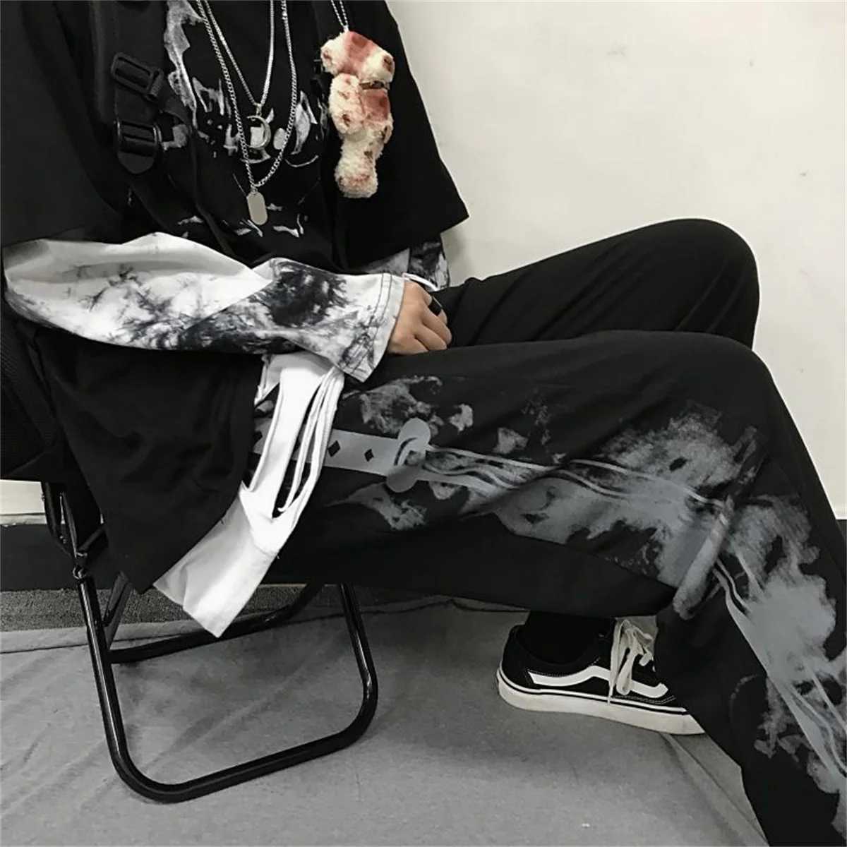 New Mens Summer Dressing American Retro Casual Pants New Fashion Trends Quick Drying Loose Straight Trousers Men Casual Pants W250812