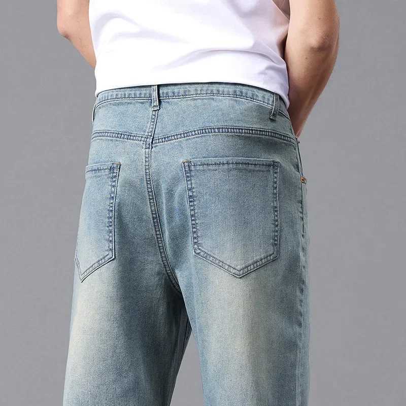 High Cotton Stretch Jeans for Men Loose Straight Leg 2025 Summer Slim Fit Soft Comfortable Breathable Casual Pants for Men X250812