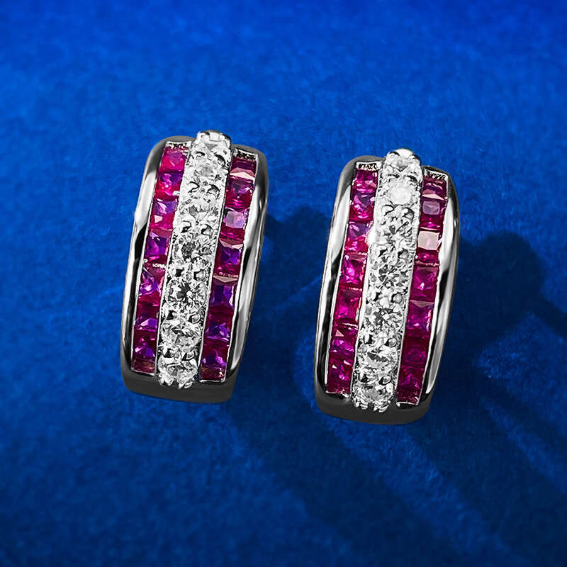 Mujing 2023 New Sier Elegant Earrings C-shaped Hoop Internet Celebrity Simple Minimalist Style Women's Jewelry