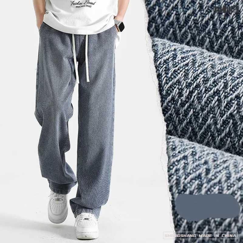 2025 Spring/Summer New Retro Mens Loose Jeans Korean Fashion Starry Sky Pattern Straight Tube Casual Pants Mens High Street Style W250812