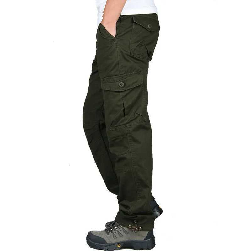 Spring Cargo Pants Men Multi Pockets Tactical Pants Male Autumn Outwear Streetwear Army Straight Slacks Casual Long Trousers X250812
