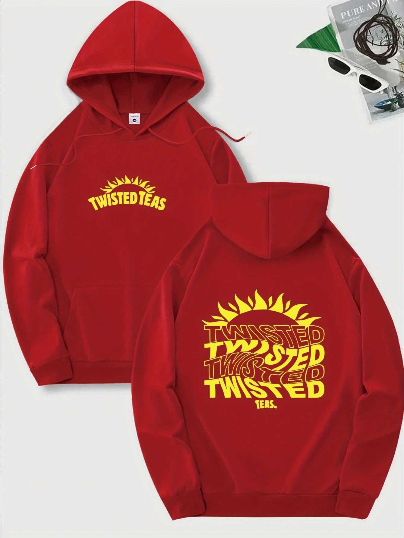 MenS Twisted Teas Graphic Hoodie Casual Pullover with Drawstring Fall Winter StreetwearFit Comfortable Fit Hoodie Y250811