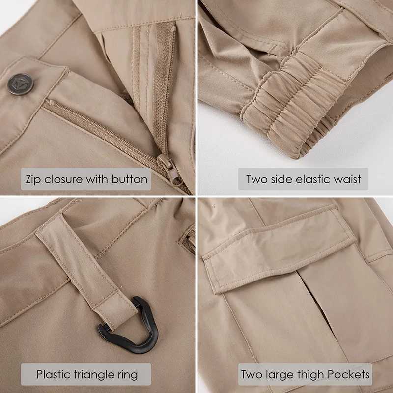 Mens Lightweight Hiking Pants Quick Dry Water Resistant Tactical Work Outdoor Fishing Cargo Trousers X250812