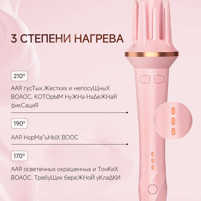 Automatic Iron 28Mm Lazy Curling Negative-Ion Perm Large Curls Big Waves Hair-Friendly Russian